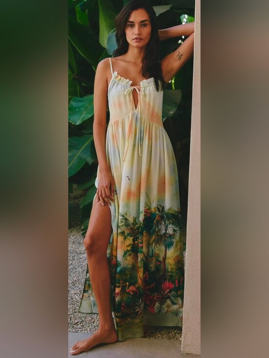 Anthropologie Dresses & Skirts - Anthropologie Celandine Tropical Scenic Maxi Dress